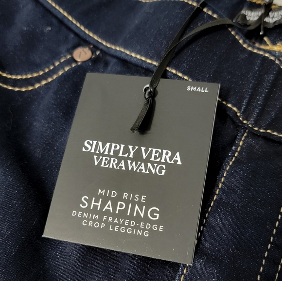 Simply Vera Vera Wang Women's Dark Blue Denim Leggings Size Small (4-6) - Picture 6 of 8